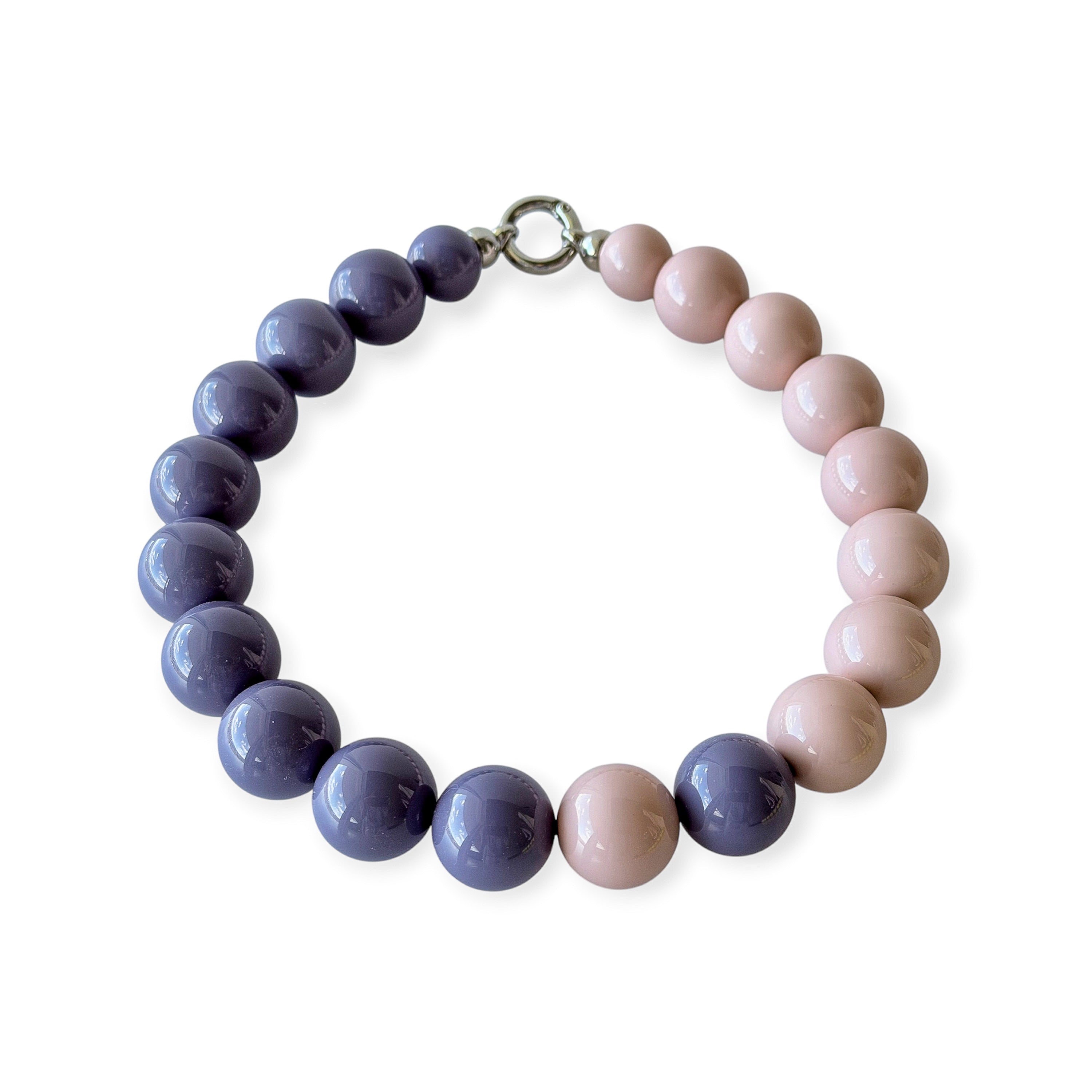 The Signature Collection Skipper Blue Pink Necklace by Tessa Bijoux