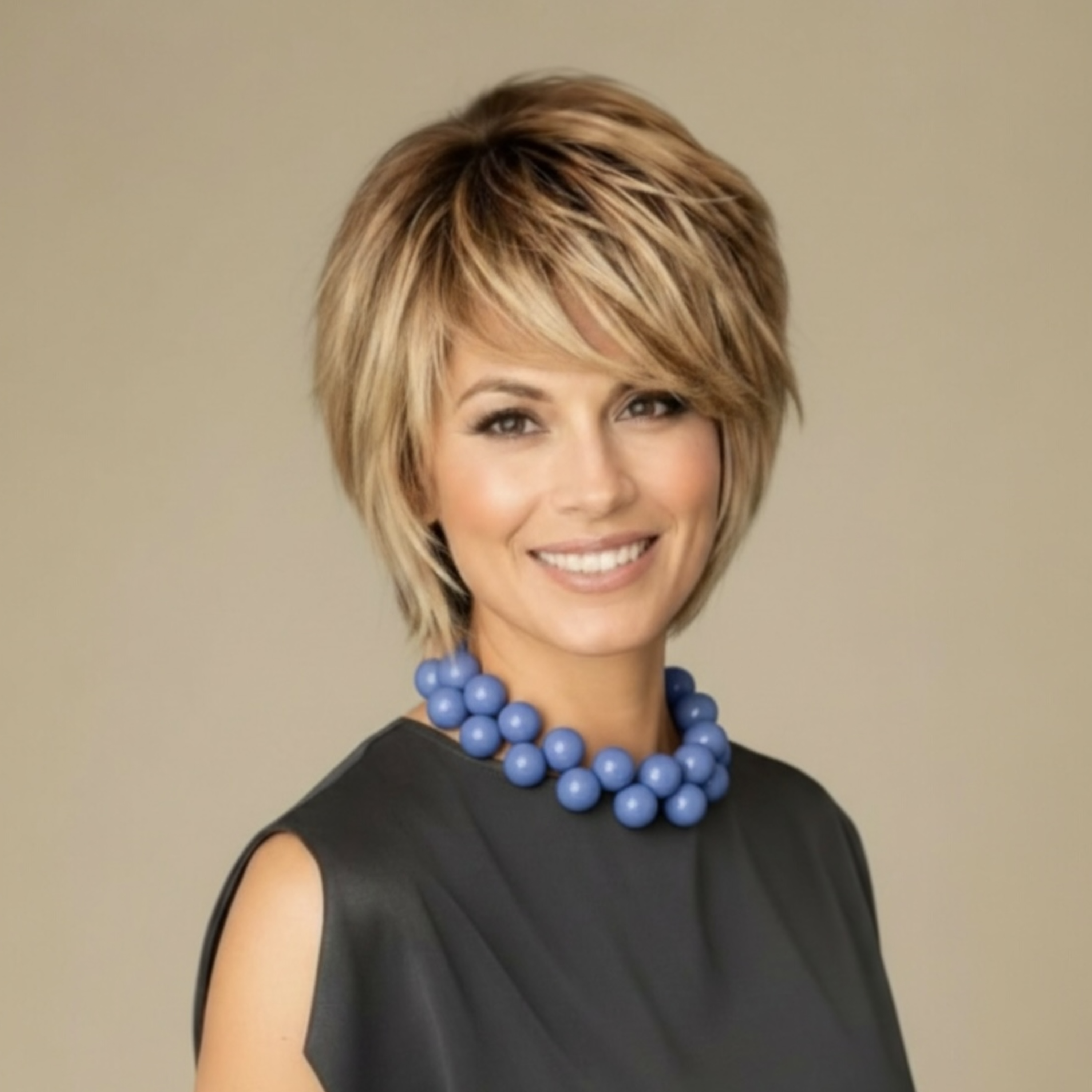 The Seventy- Audrey Skipper Blue Bold Necklace by Tessa Bijoux
