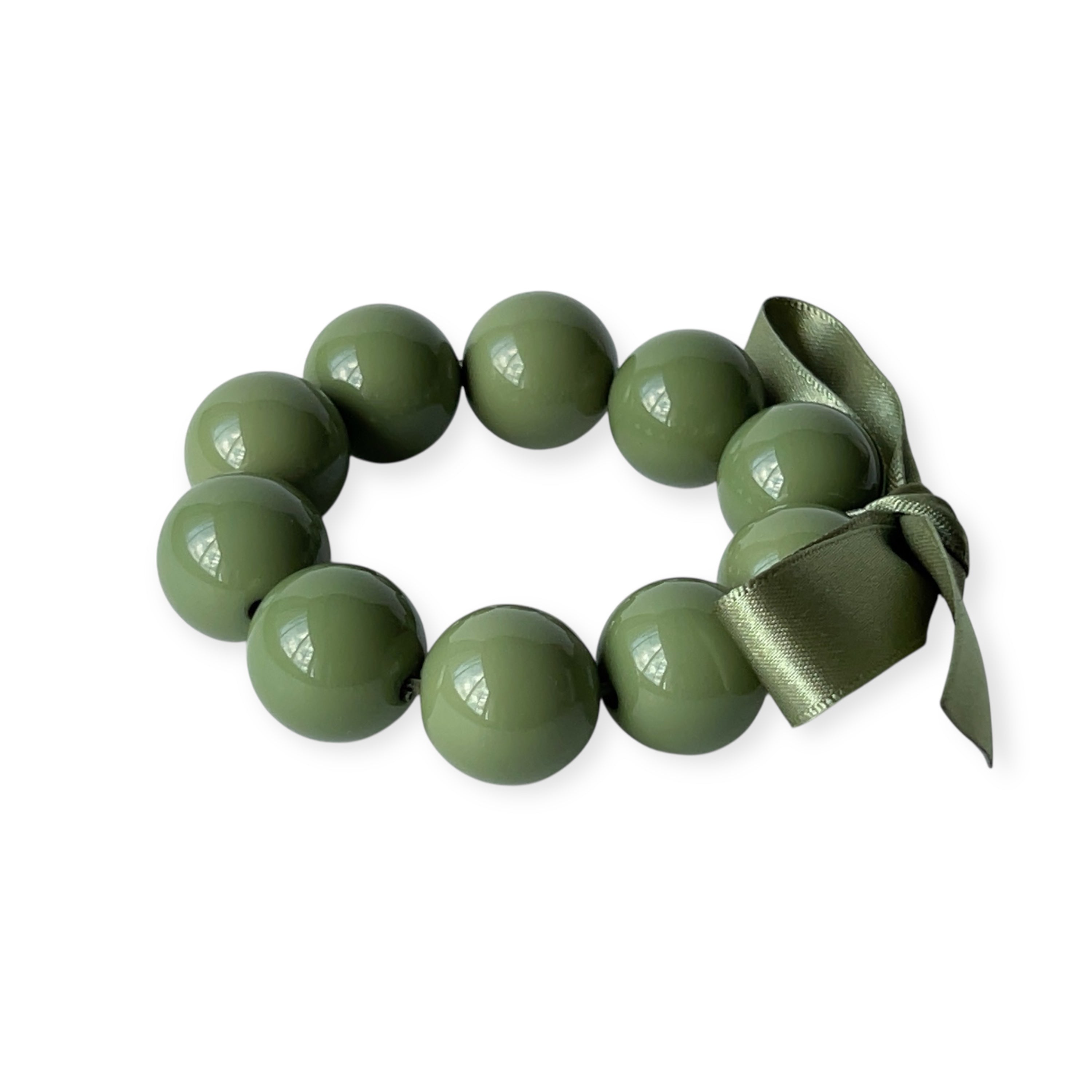 The Seventy Collection- 20 mm Grace Green Sage Bracelet by Tessa Bijoux