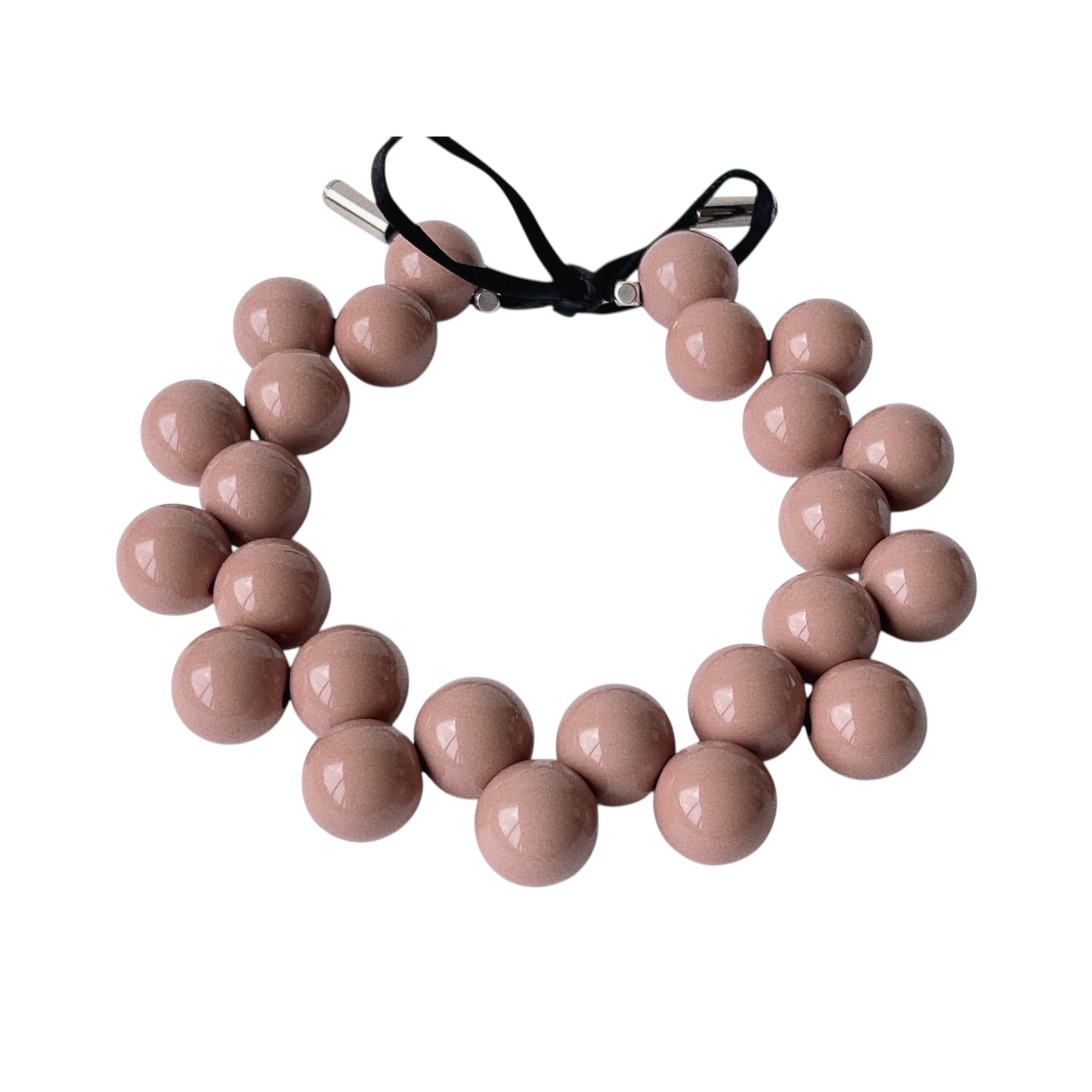 The Seventy- Audrey Mocha Mousse Brown Bold Necklace by Tessa Bijoux