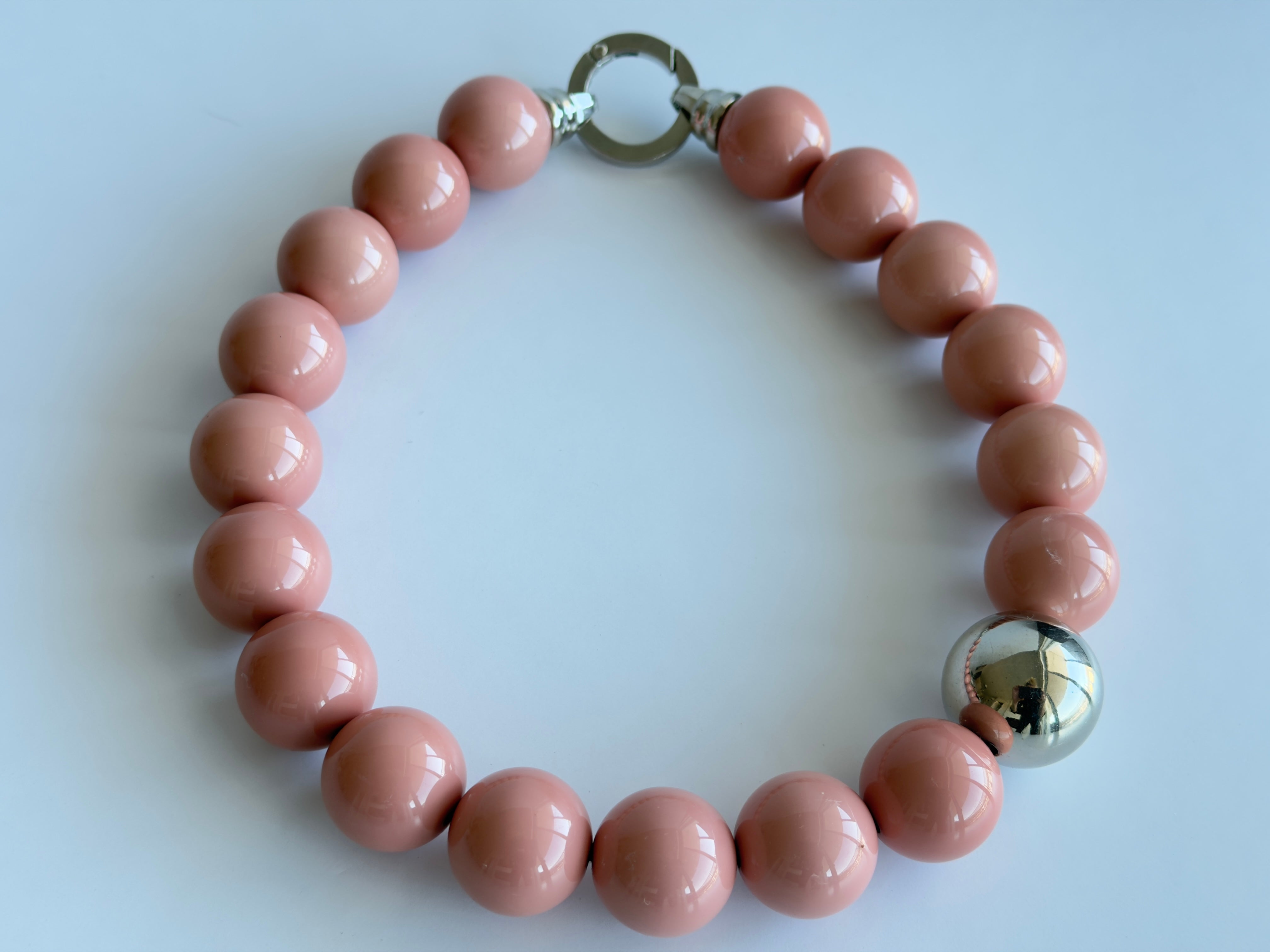 The Seventy Collection- 22 mm Ingrid Terracota Bold Statement Necklace by Tessa Bijoux