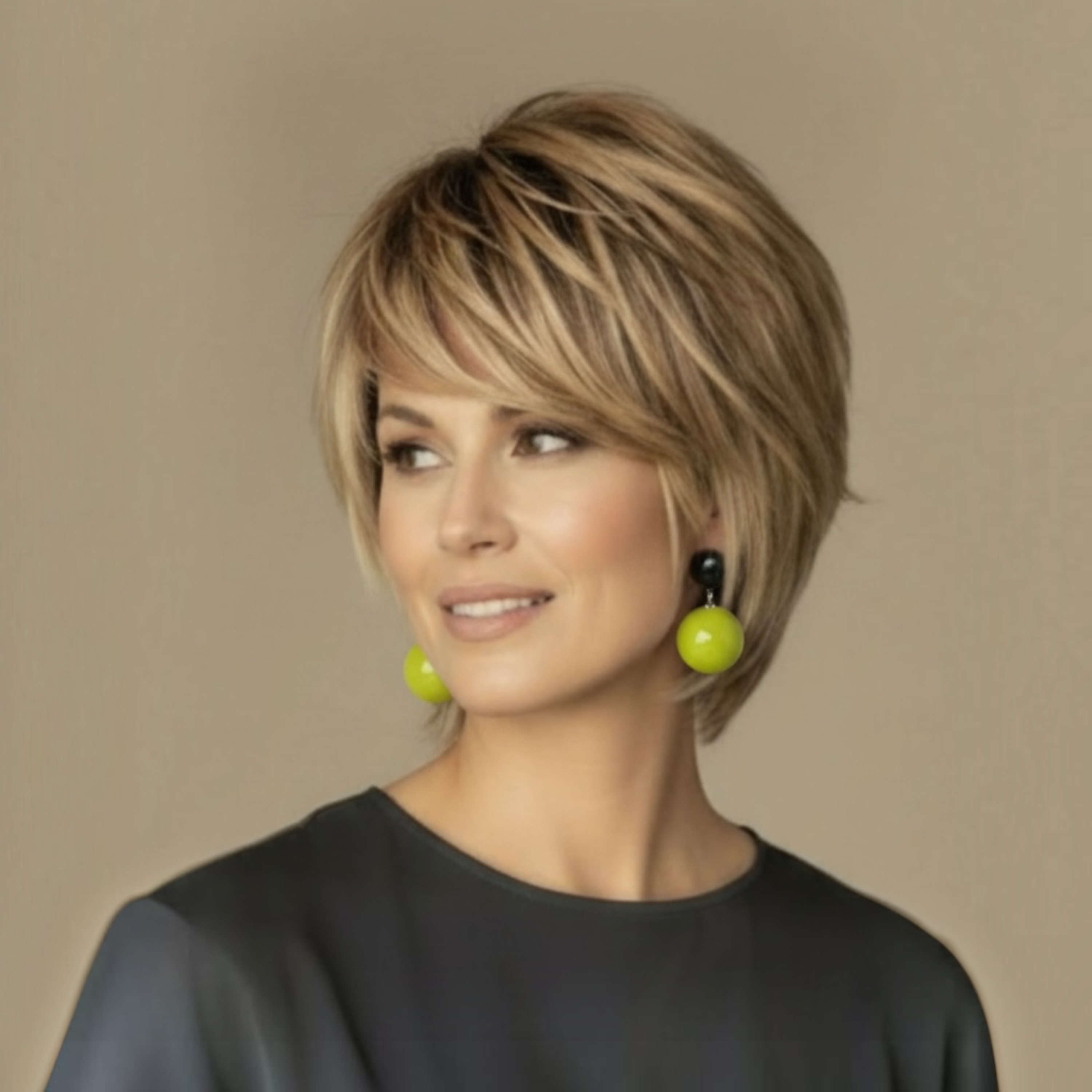 The Signature Collection Acid Green Black Earrings by Tessa Bijoux