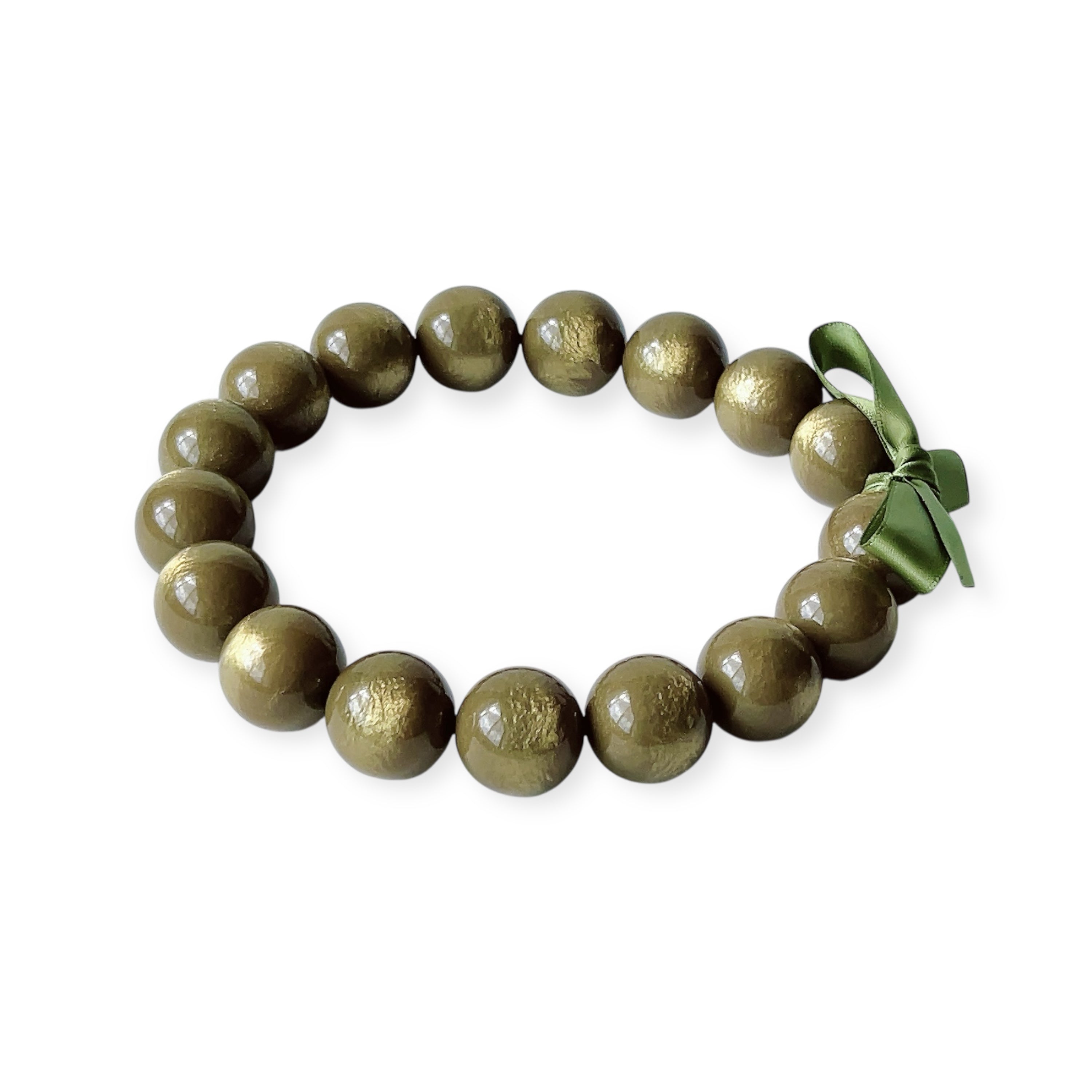 The Seventy Collection-25 mm Grace Mustard Green Choker Necklace by Tessa Bijoux