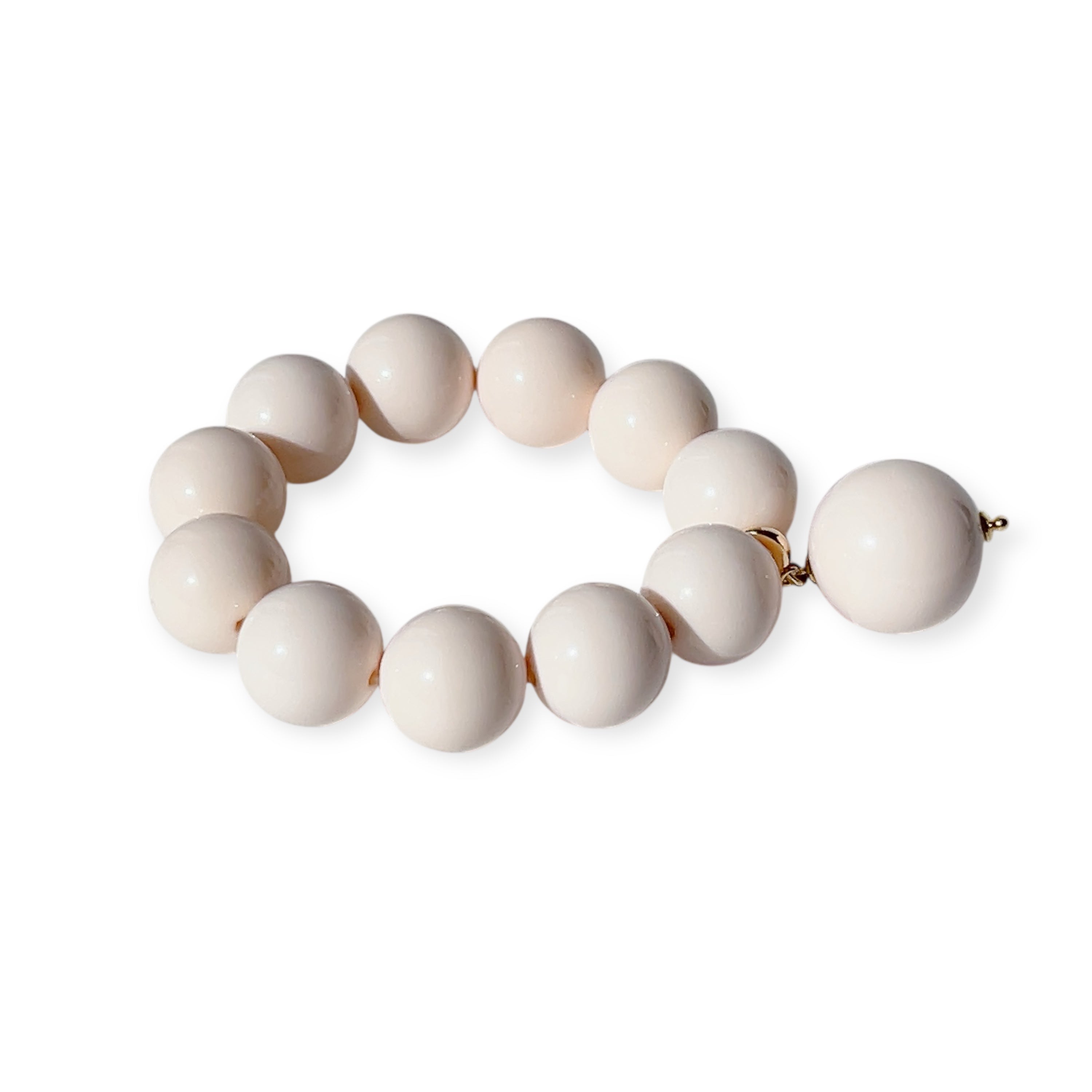 The Seventy Collection - 18 mm Marilyn Cream Bracelet by Tessa bijoux