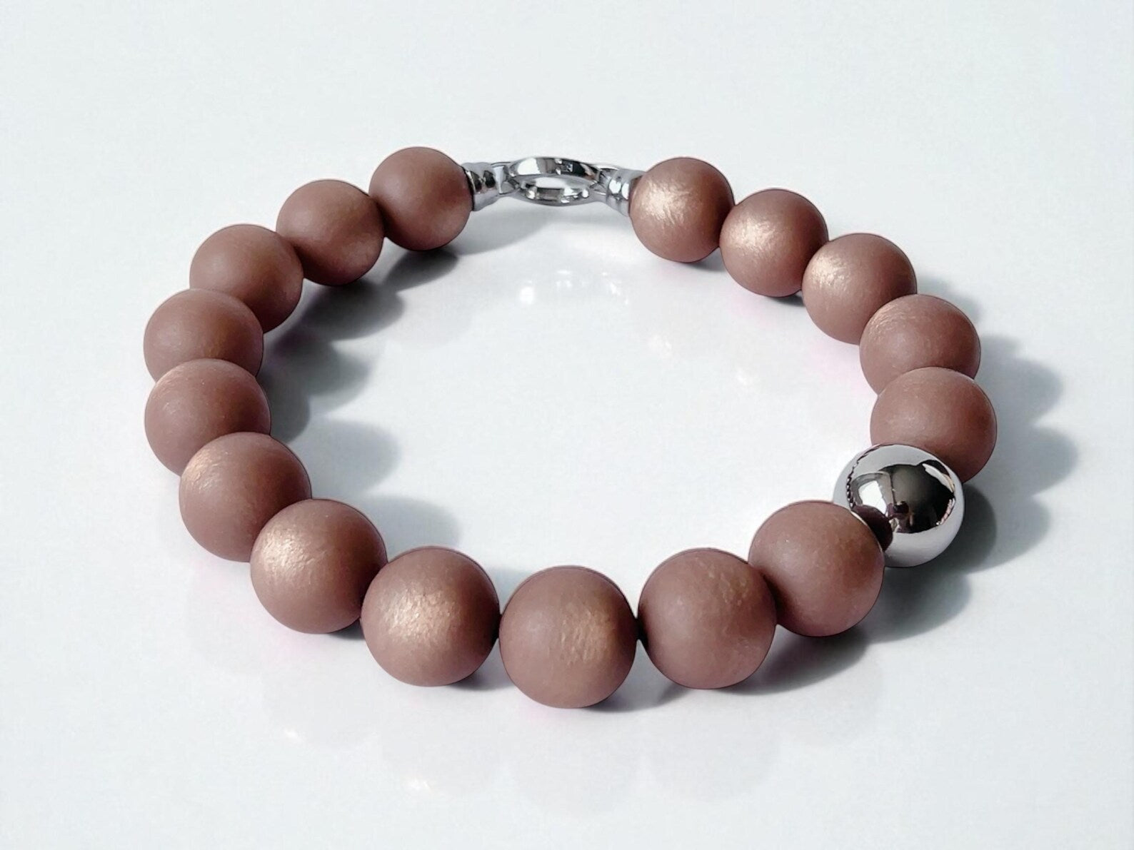 The Seventy Collection- 25 mm Ingrid Mocha Mousse Bold Statement Necklace