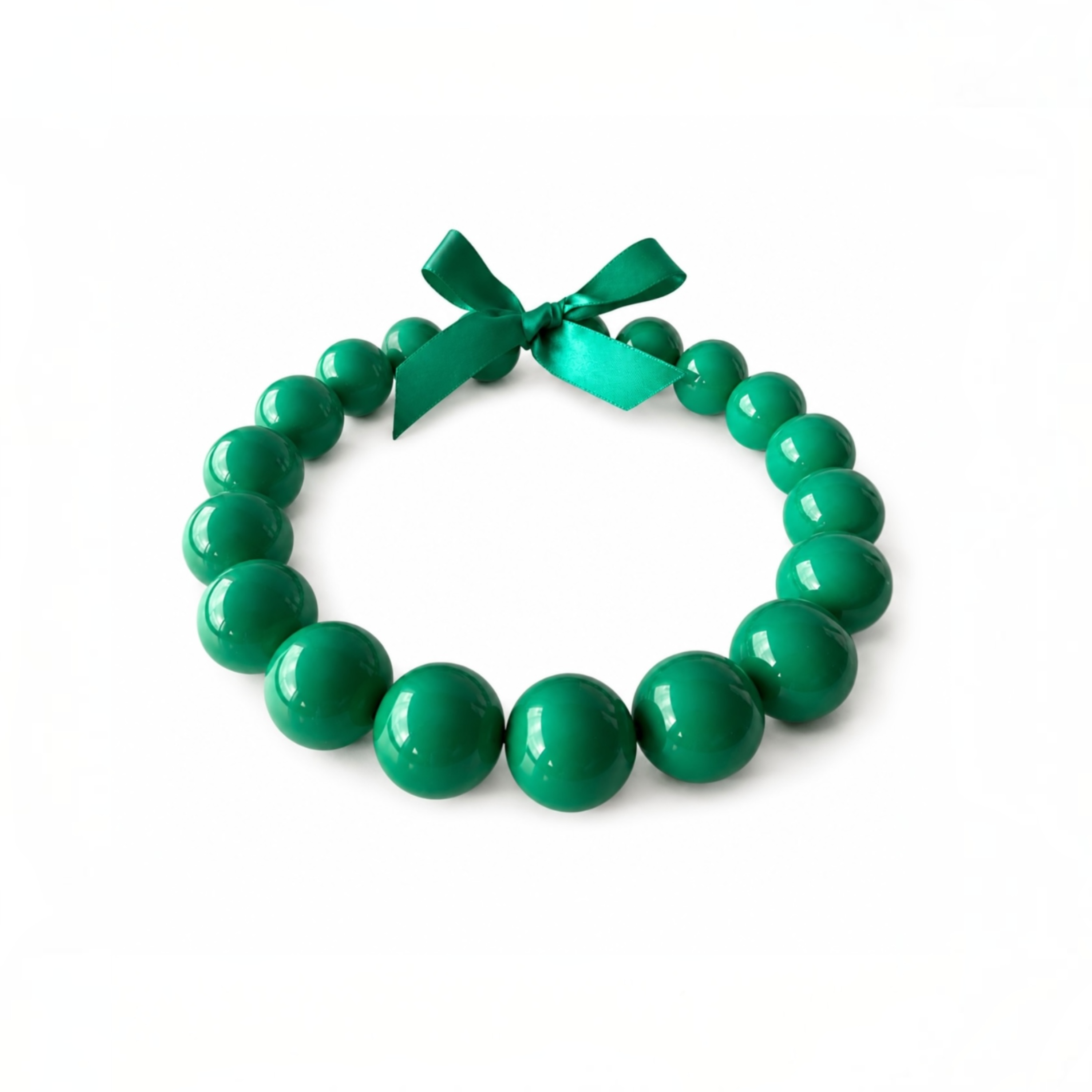 The Seventy Collection-22 mm Grace Green Choker Necklace by Tessa Bijoux