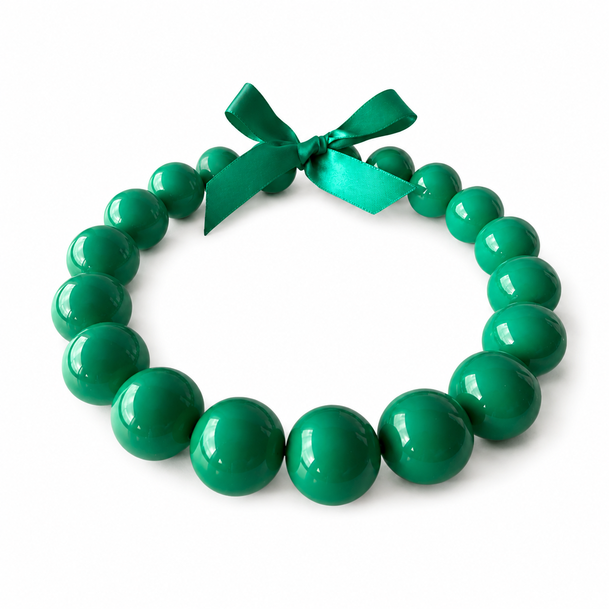 The Seventy Collection-22 mm Grace Green Choker Necklace by Tessa Bijoux