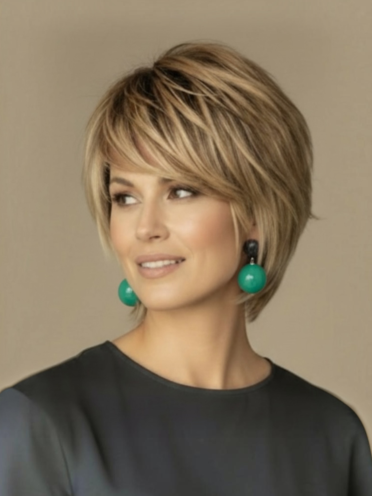 THE SEVENTY COLLECTION BY TESSA BIJOUX- GREEN BLACK  RESIN EARRINGS
