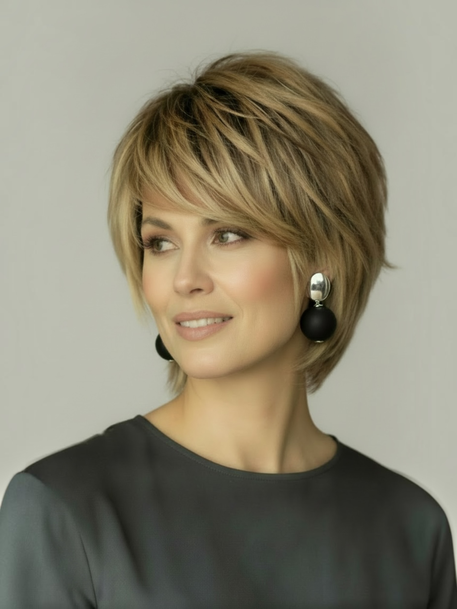 THE SEVENTY COLLECTION BY TESSA BIJOUX- MATTEBLACK RESIN EARRINGS