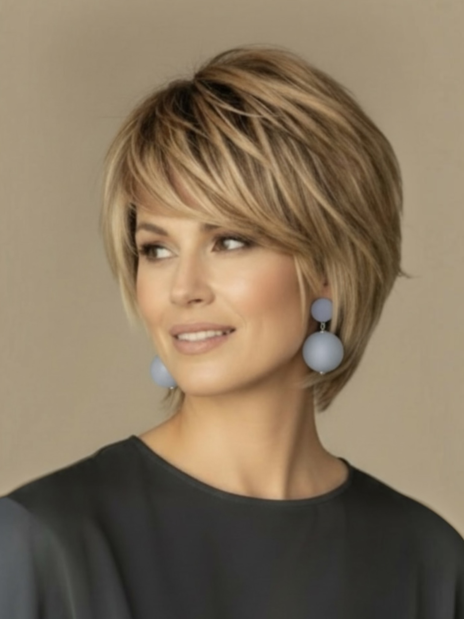 THE SEVENTY COLLECTION BY TESSA BIJOUX- BLUE GREY RESIN EARRINGS
