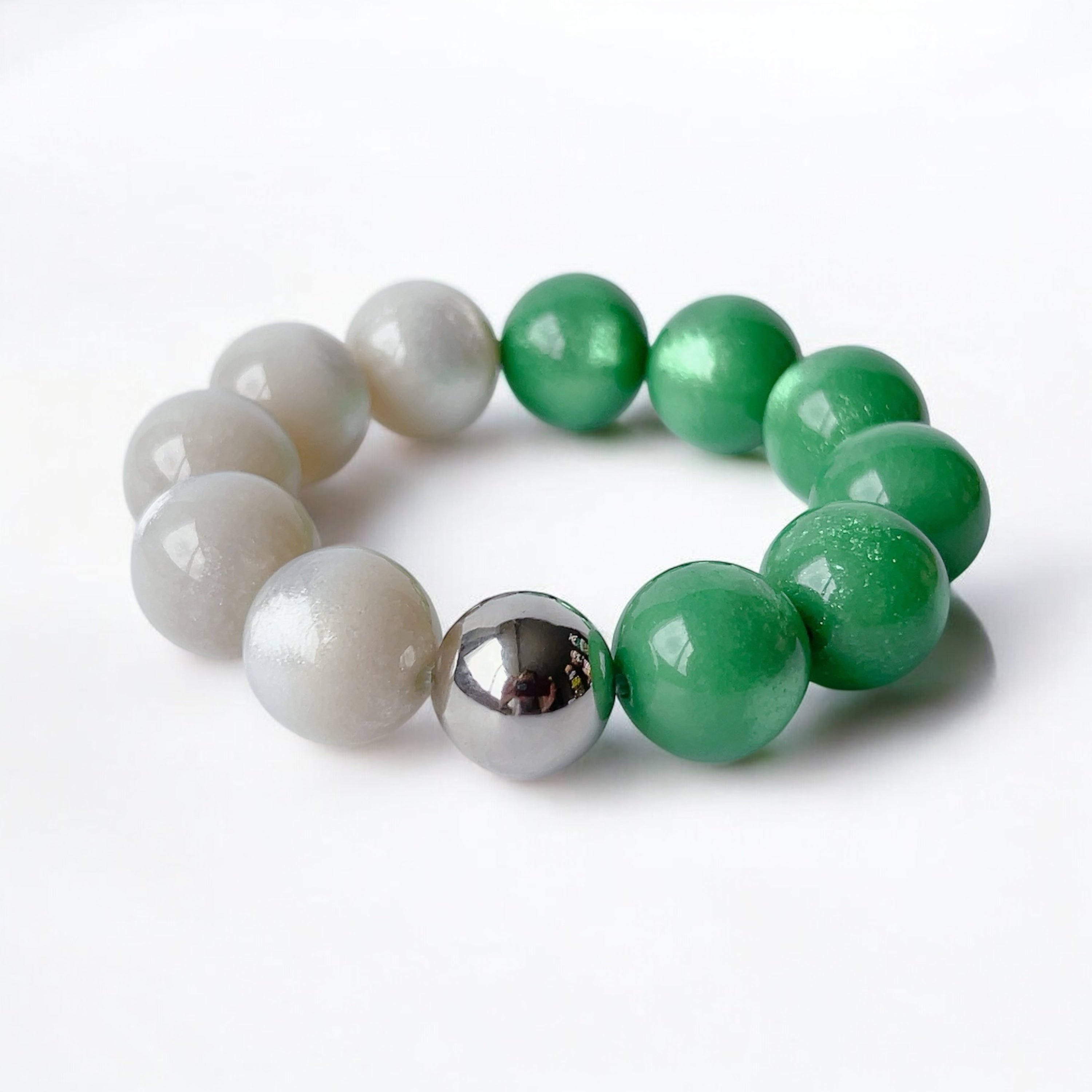 The Seventy- 18 mm Ingrid Apple Green Bracelet by Tessa Bijoux