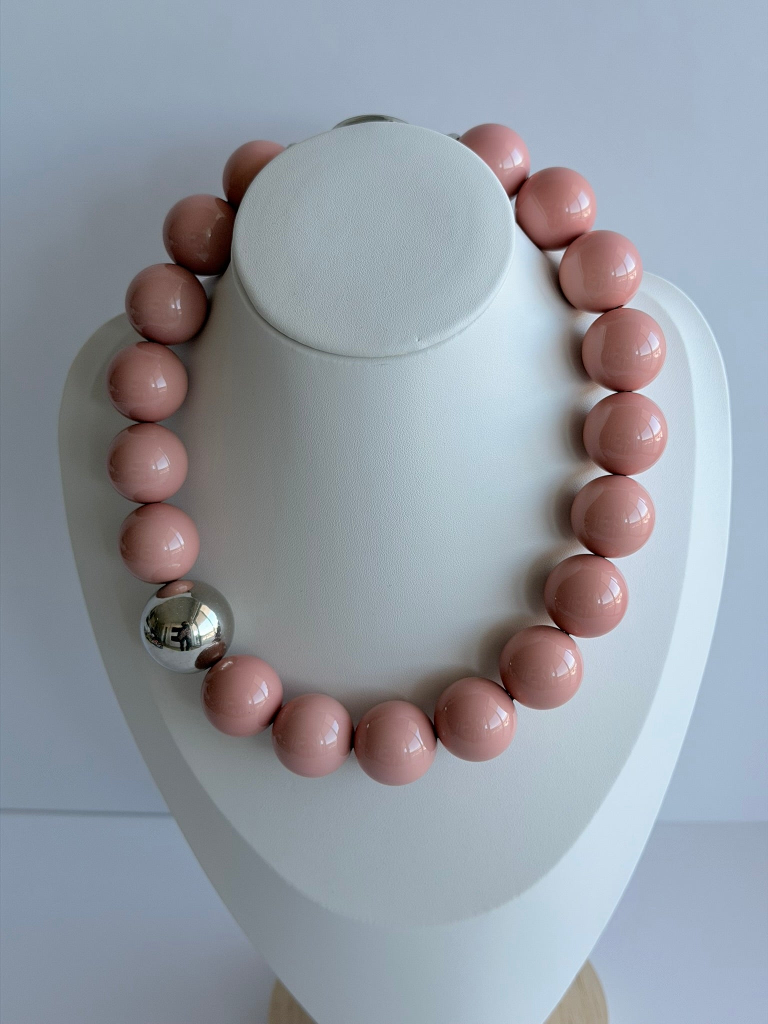 The Seventy Collection- 22 mm Ingrid Terracota Bold Statement Necklace by Tessa Bijoux
