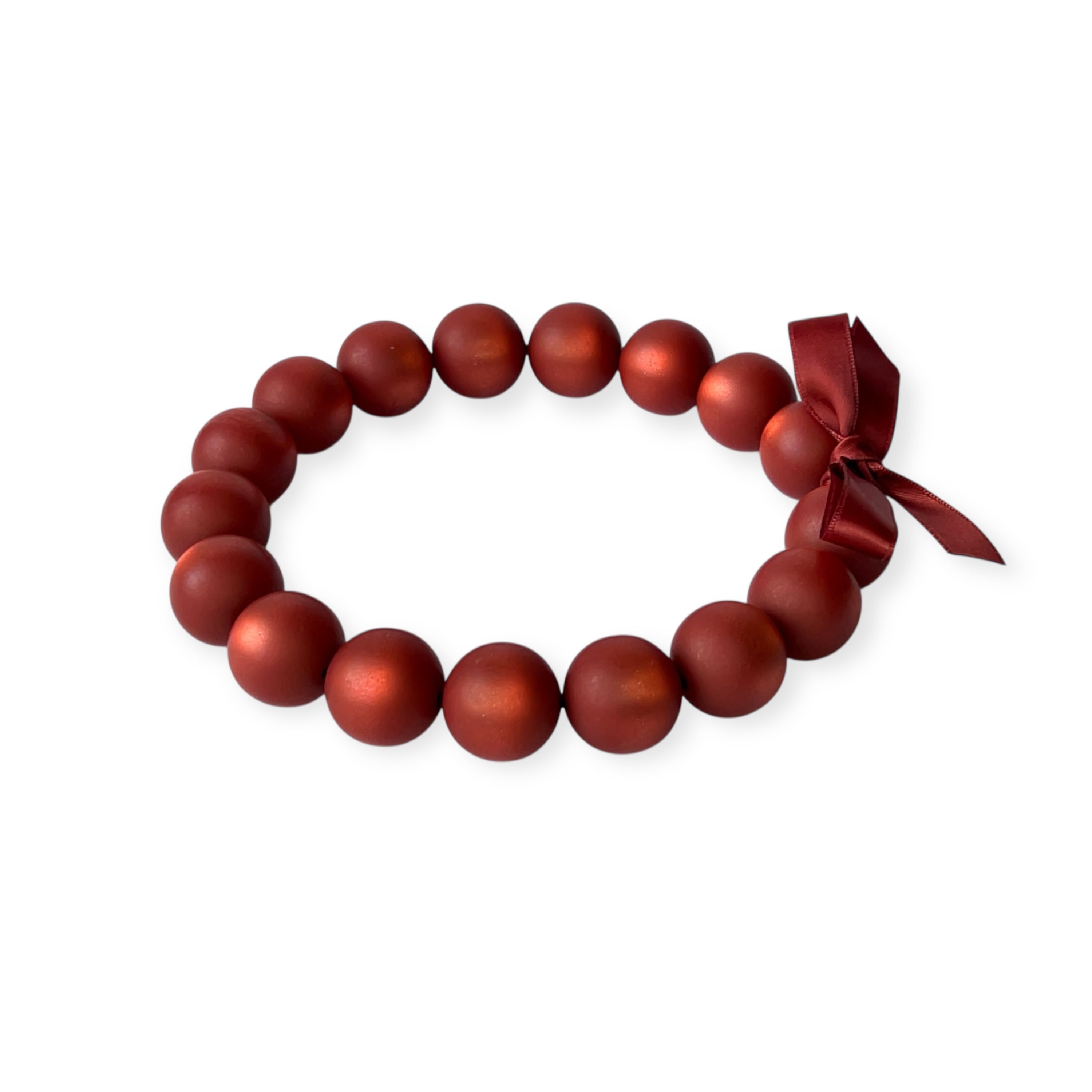 The Seventy Collection-25 mm Grace Red Matte Choker Necklace by Tessa Bijoux