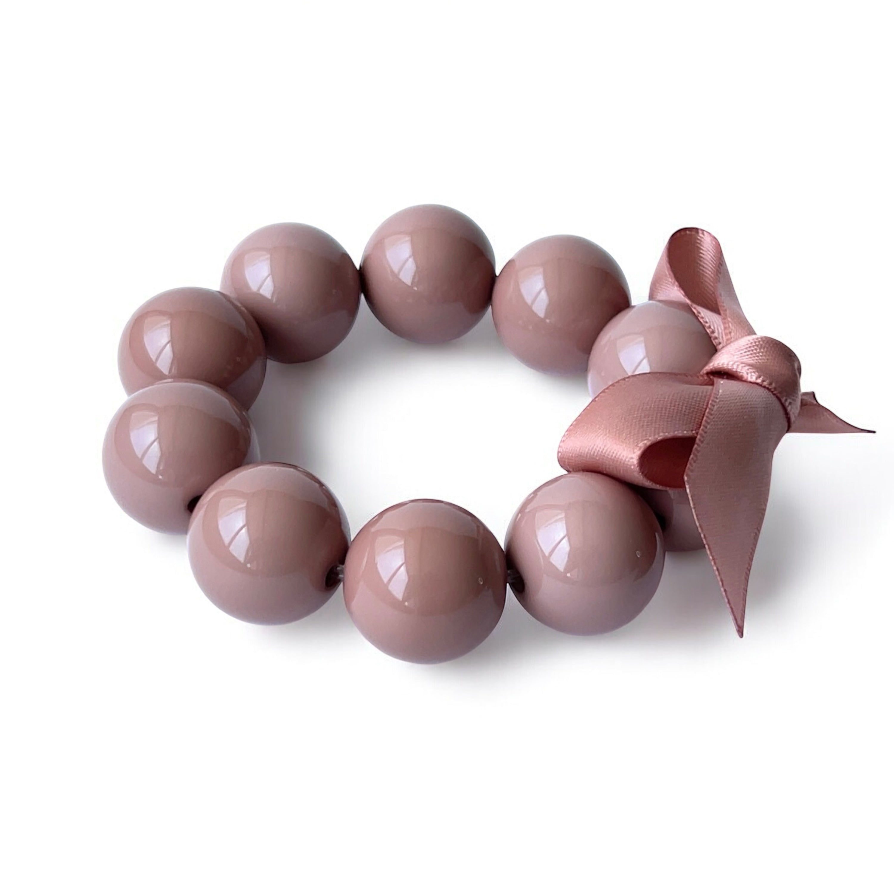 The Seventy Collection- 20 mm Grace Mocha Mousse Brown Bracelet by Tessa Bijoux
