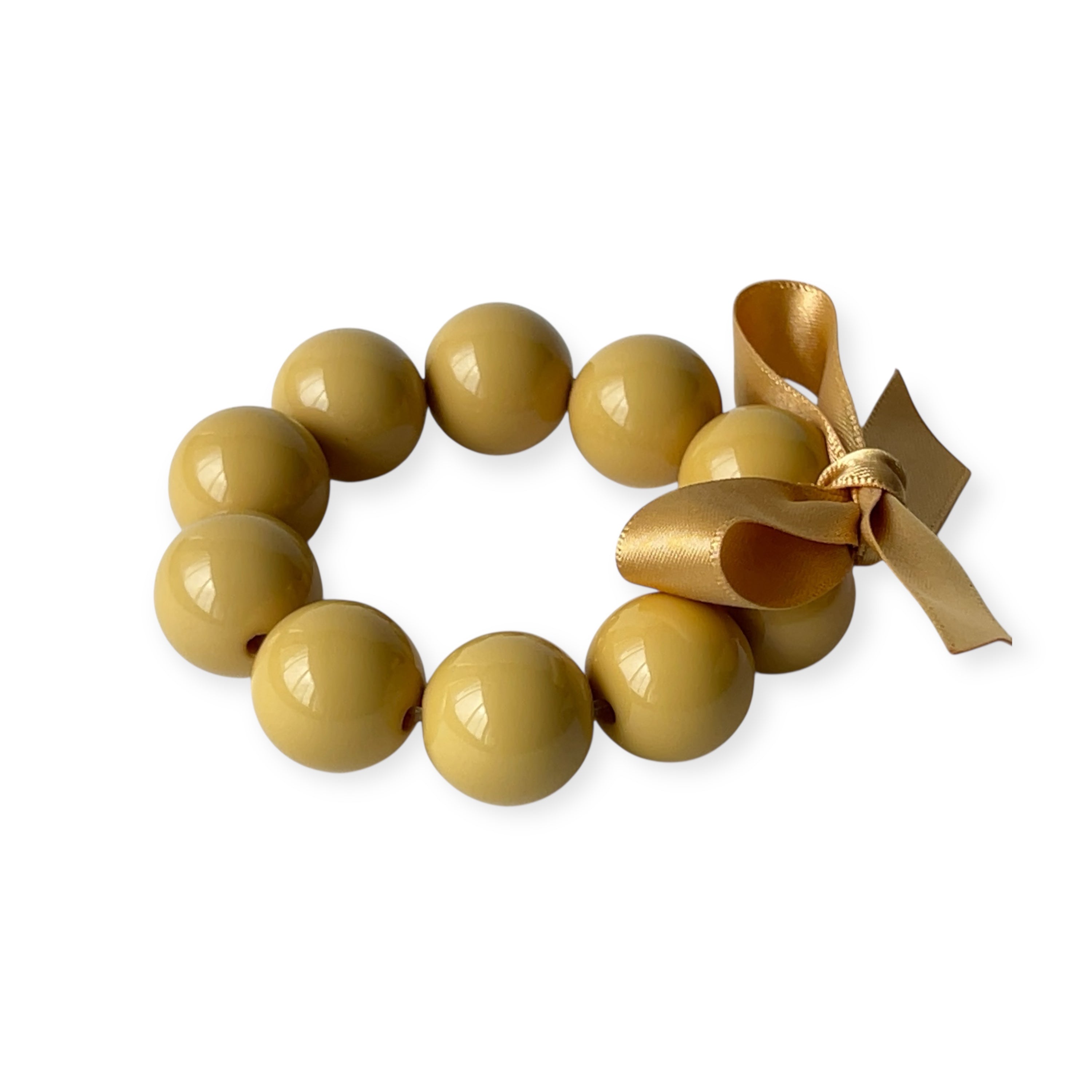 The Seventy Collection- 20 mm Grace Yellow Mustard Bracelet by Tessa Bijoux
