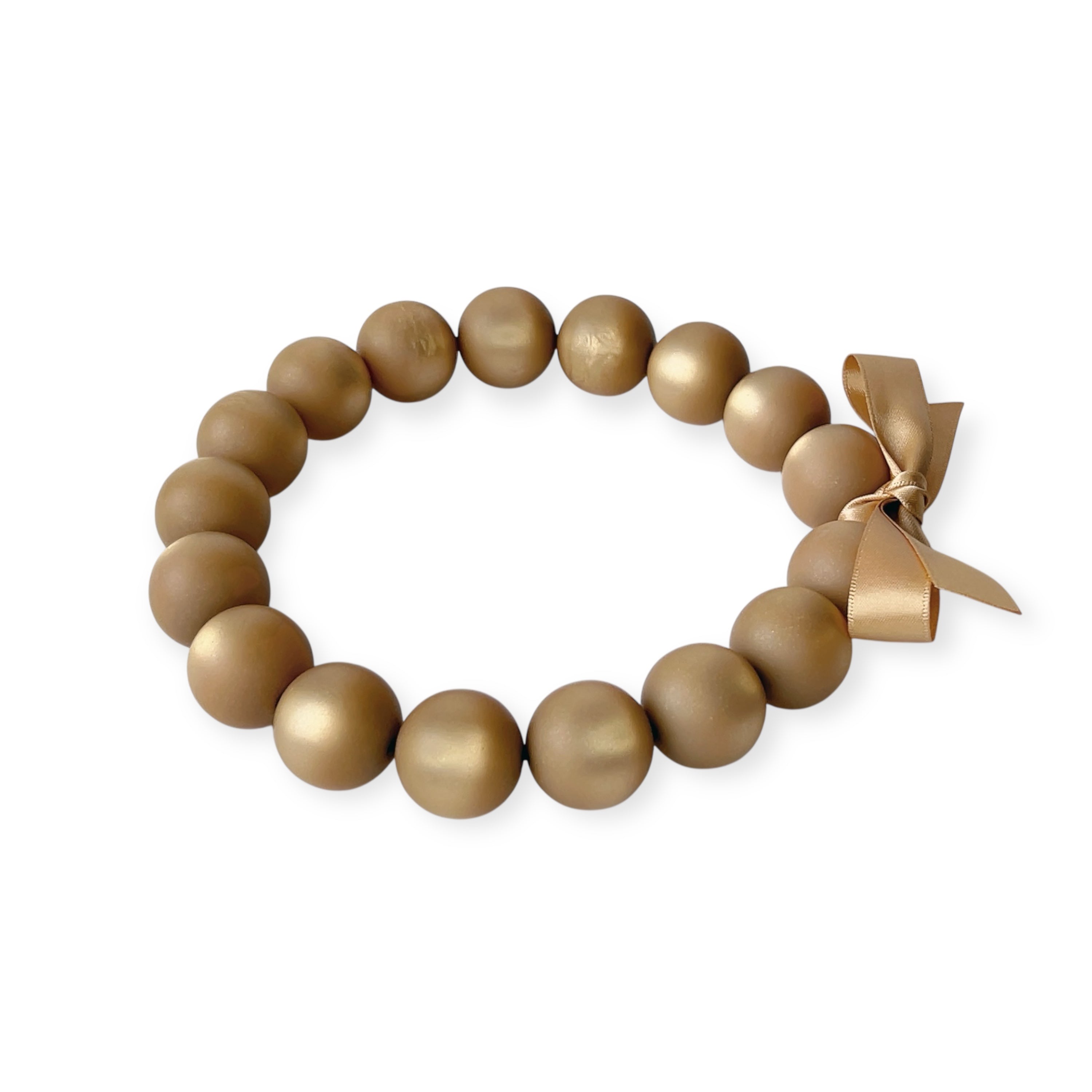 The Seventy Collection-25 mm Grace Honey Gold Matte Choker Necklace by Tessa Bijoux