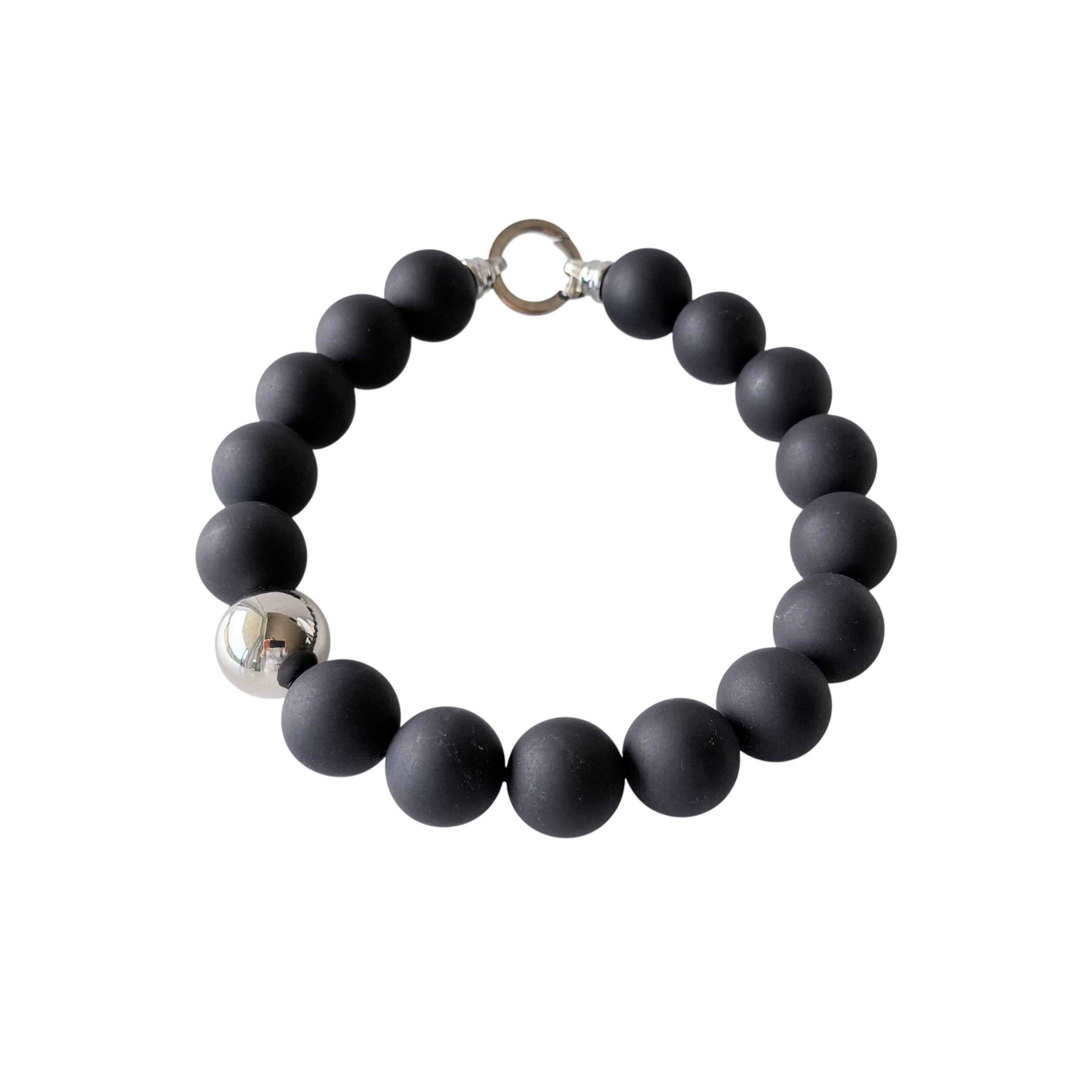 The Signature Collection Black Matte Oversized Necklace by Tessa Bijoux
