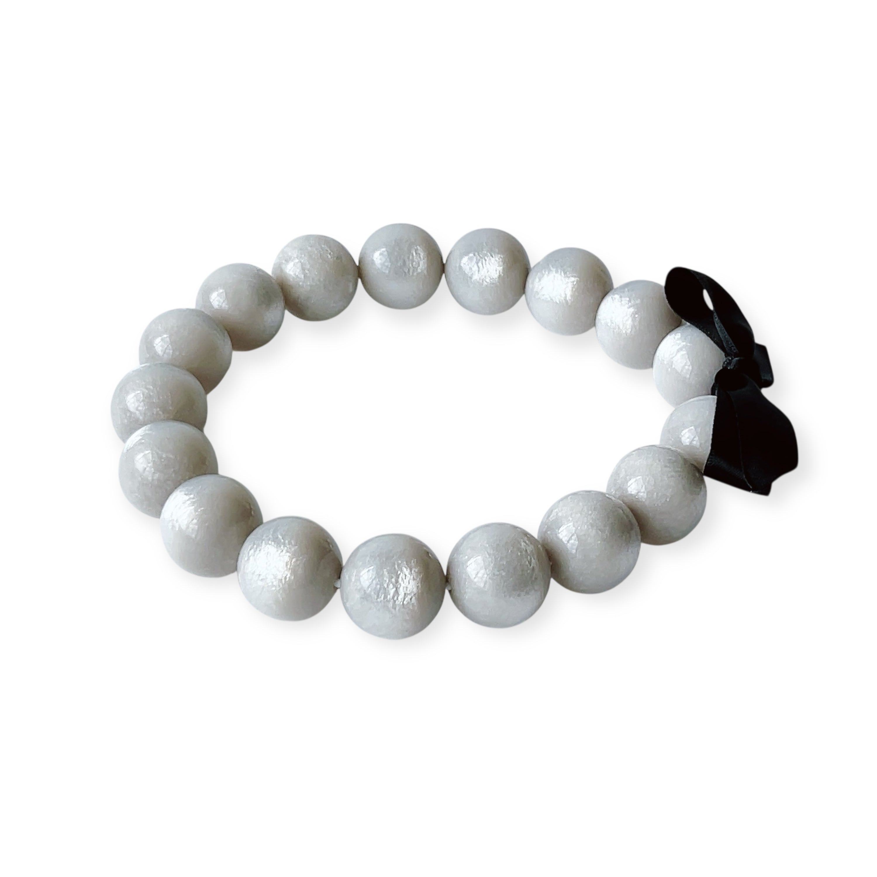 The Seventy Collection-25 mm Grace White Silver Choker Necklace by Tessa Bijoux