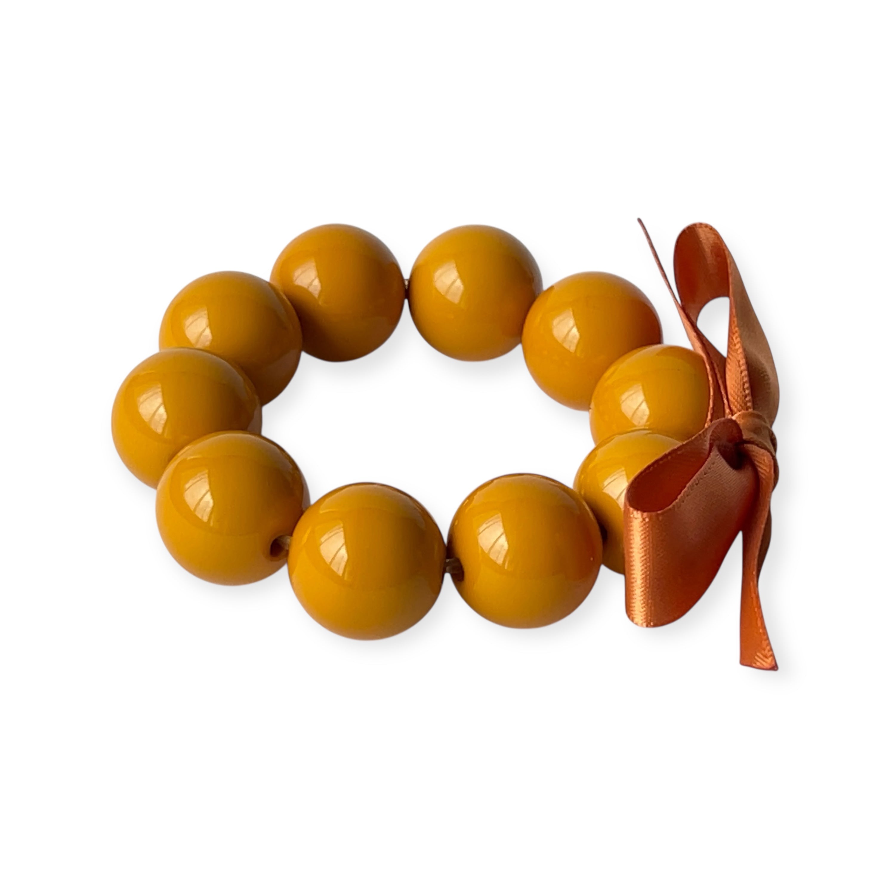 The Seventy Collection- 20 mm Grace Amber Sage Bracelet by Tessa Bijoux